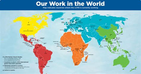 LCMS International Mission - 'Our Work in the World' map