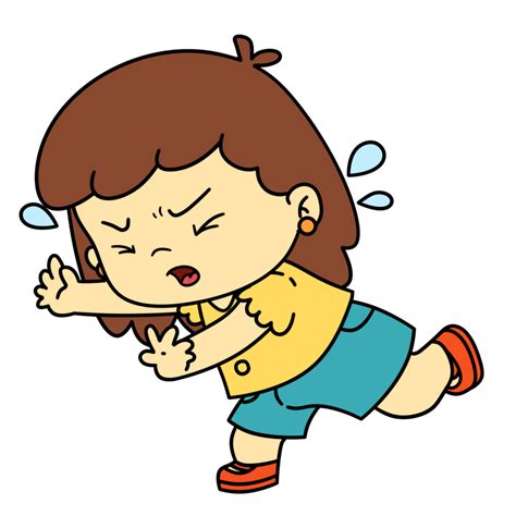 linda pequeño niña asustado expresión dibujos animados 27934757 PNG