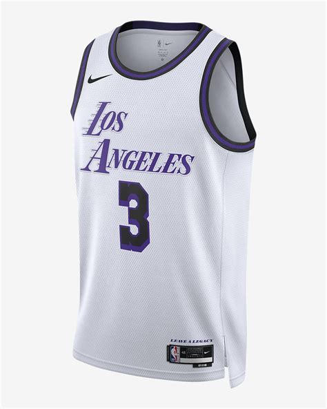 Anthony Davis Los Angeles Lakers City Edition Nike Dri-FIT NBA Swingman ...