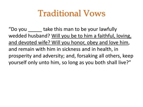 PPT - What Marriage Vows Say PowerPoint Presentation, free download ...