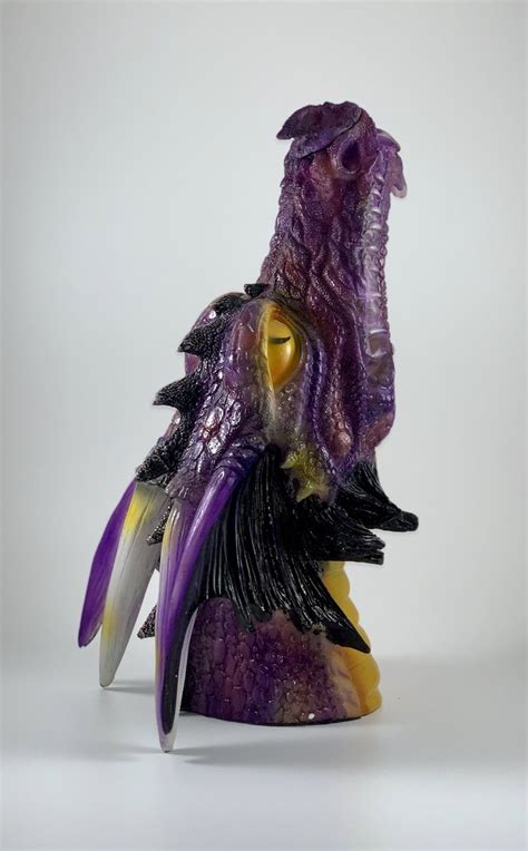 Purple Dragon Head Incense Burner | Incense burner, Dragon head, Incense burner holder