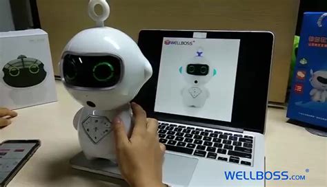 Kid Toys Ai Intelligent Companion Robot With Led Eyes English Learning Interactive Dialog Leave ...