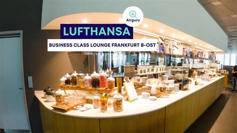 Lufthansa Business Class Lounge Frankfurt Airport International Departure B-Ost - YouTube