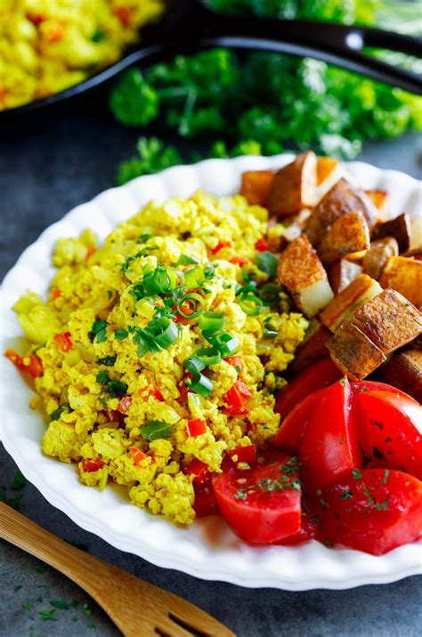 Garden Veggie Tofu Scramble - Tasty Vegan Breakfast Recipe