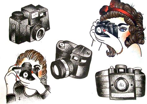 Hand drawn Vintage Camera collection Illustration by AtomicCouture