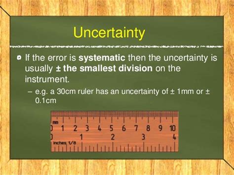 Errors and uncertainty