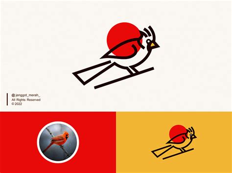 Red Cardinal Logo Design by Jenggot Merah on Dribbble