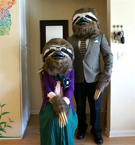 Archibald and Barbara Sloth | Clever halloween costumes, Most creative ...