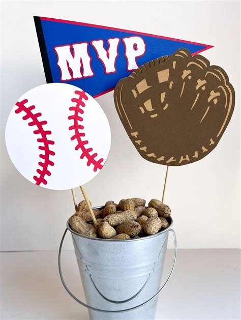 Baseball Centerpiece, Baseball Party Decor, Baseball Party Decorations ...