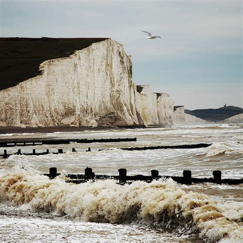 Seven Sisters Chalk Cliffs Photograph by Peter Funnell