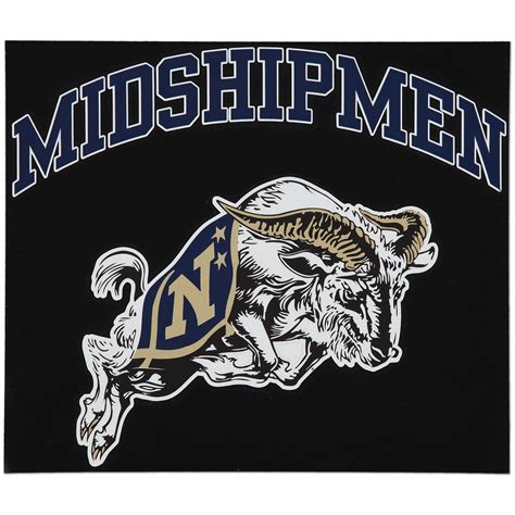 Navy Midshipmen 12" x 12" Arched Logo Decal