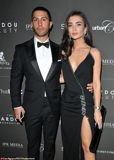 Amy Jackson puts on a VERY racy display in a plunging black sequinned gown at Iconic Ball ...