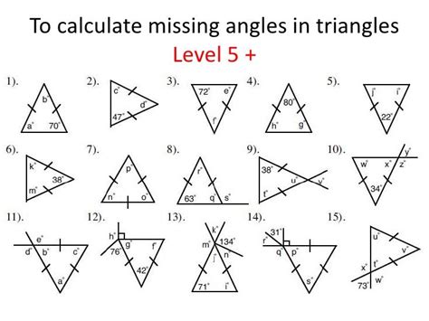 Triangles, identifying and finding missing angles | Triangle worksheet ...