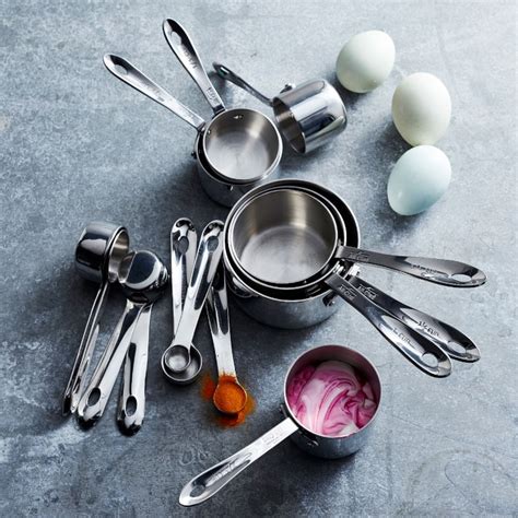 All-Clad Stainless-Steel Measuring Cups & Spoons Ultimate Set | Williams Sonoma