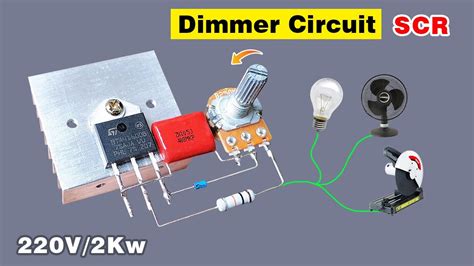 DIY AC Regulator circuit Diagram tutorial, Smoothly working 2000 watt Regulator - YouTube