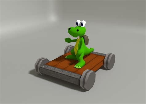 ArtStation - Croc game-model