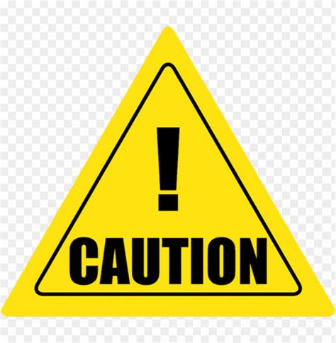 triangular caution sign PNG image with transparent background | TOPpng