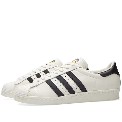 Adidas Superstar 80s DLX Vintage White & Core Black | END.