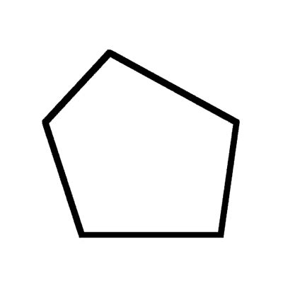 Basic shapes : irregular pentagon