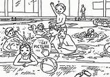 Coloring Pages Girl Swimming In Pool  sketch template