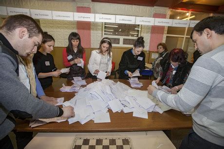 Members Local Electoral Commission Count Ballots Editorial Stock Photo ...