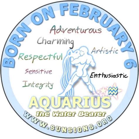 February 6 Zodiac Horoscope Birthday Personality - SunSigns.Org