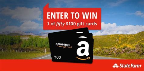 State Farm Canada Contest. Win one of fifty $100 Amazon gift cards at ...