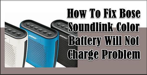 Bose SoundLink Color Checking And Charging The Battery, 52% OFF