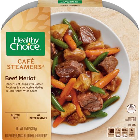 HEALTHY CHOICE Cafe Steamers Beef Merlot | Conagra Foodservice