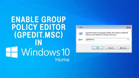 Cómo habilitar gpedit.msc en Windows 10 Home Edition