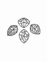 Coloring Pages Diamonds sketch template