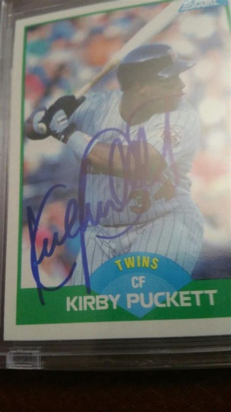 KIRBY PUCKETT AUTOGRAPH TWINS JSA COA | #1937499643