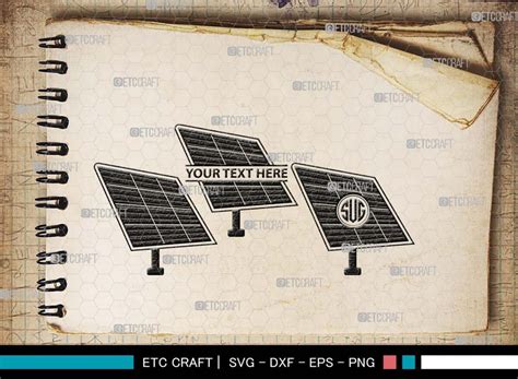 Solar Panel Monogram, Solar Panel Silhouette, Solar Panel SVG Bundle, Solar Svg, Renewable ...