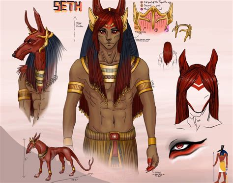 OC Reference Sheet | Seth by Nabehon | Egyptian art, Anime egyptian ...