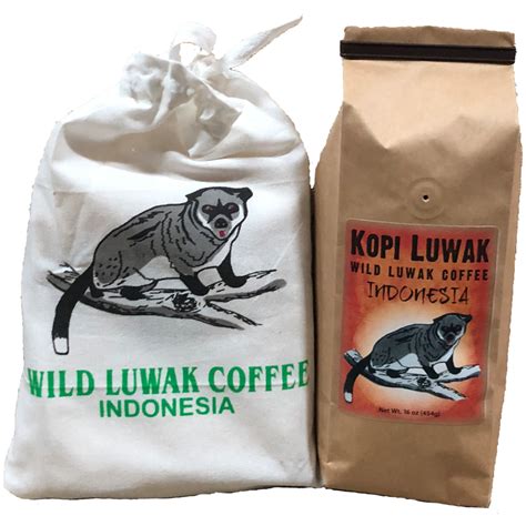 Volcanica Coffee Company Kopi Luwak Coffee 16 oz - Free Range Kopi Luwak