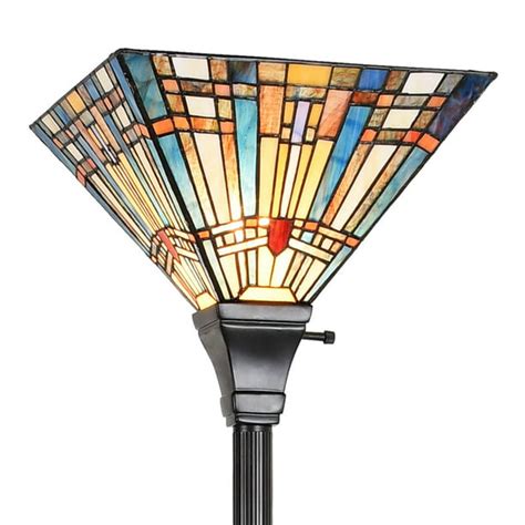 Tiffany Torchiere Floor Lamp,Stained Glass Lamp Shade - Walmart.com