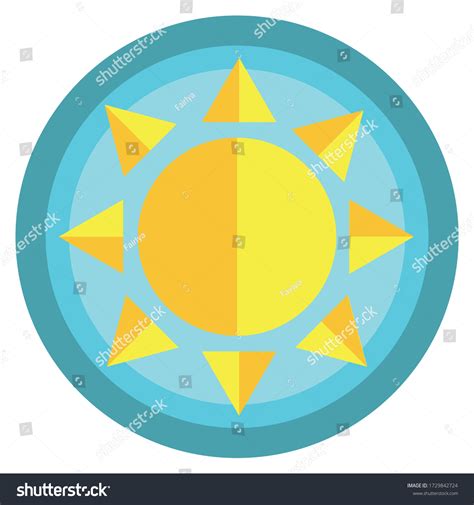 Bright Yellow Sun Logo Vector Stock Vector (Royalty Free) 1729842724 ...