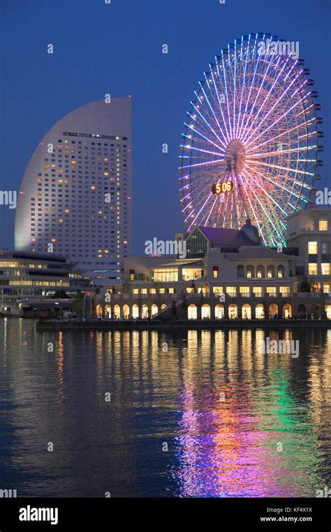 Japan, Yokohama, Minato Mirai, InterContinental, Ferris Wheel Stock Photo - Alamy