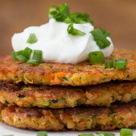 Zucchini Carrot Fritters Recipe by Tasty | Recipe | Fritter recipes ...