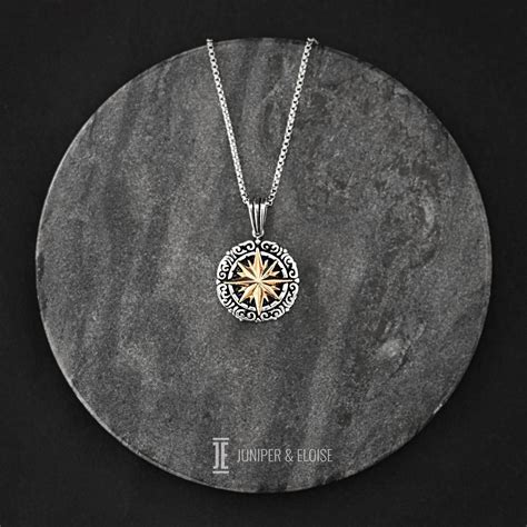 North Star Amulet Pendant Necklace For Men, Men's 925 Silver Star Necklace | Mens silver ...