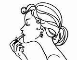 Kissing Lips Coloring Pages At GetColoringscom  Free Printable sketch template