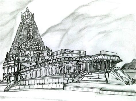 Brihadeeswarar Temple Sketches