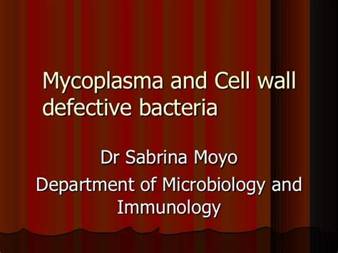 Cell wall deficient bacteria