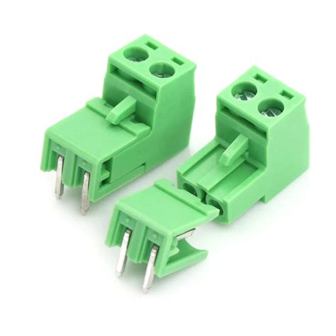 Universal 20pcs 2 Poles/2Pin PCB 5.08mm PCB Screw Terminal Block Connector Tools Green Color-in ...