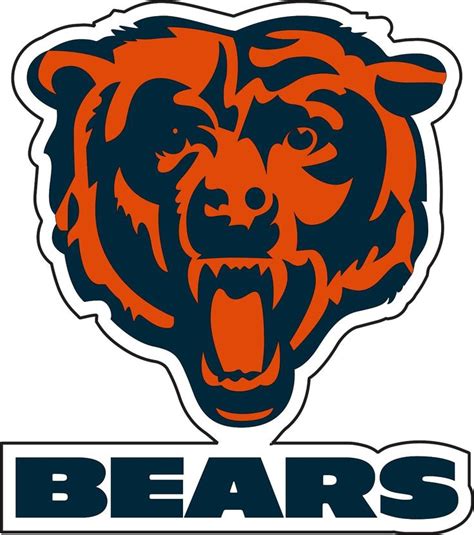 Chicago Bears Nfl Football Bumper Sticker Wall Decor Large Vinyl Decal ...