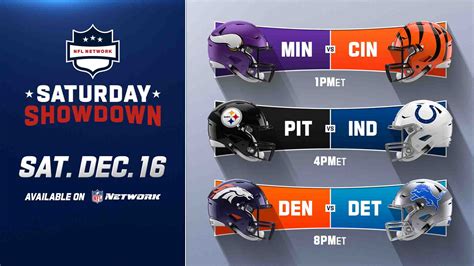 NFL Week 15: Saturday Showdown - THE DIG