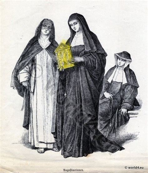 Habit of Augustinian Nuns who live by the rule of St. Augustine of Hippo. | Nun costume ...