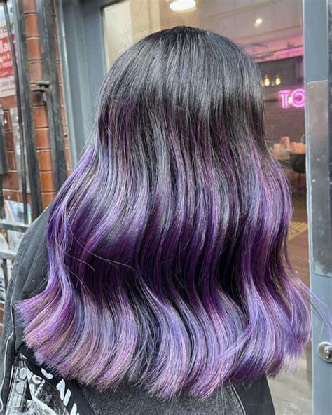 60+ Purple Highlight on Brown Hair Ideas (2022 Updated) | Purple brown ...