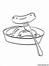 Sausages Colouring Pages  Randy Kauffmans Coloring sketch template