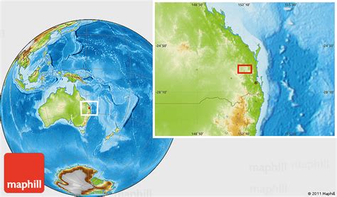 Physical Location Map of Kingaroy